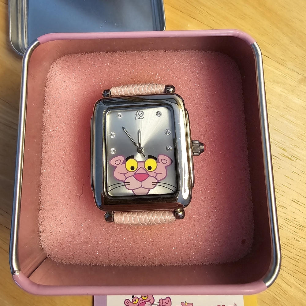 The Pink Panther 40th anniversary wrist watch